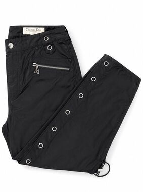 Vintage Christian Dior Boutique Paris Y2K Grommet Tech Pants M